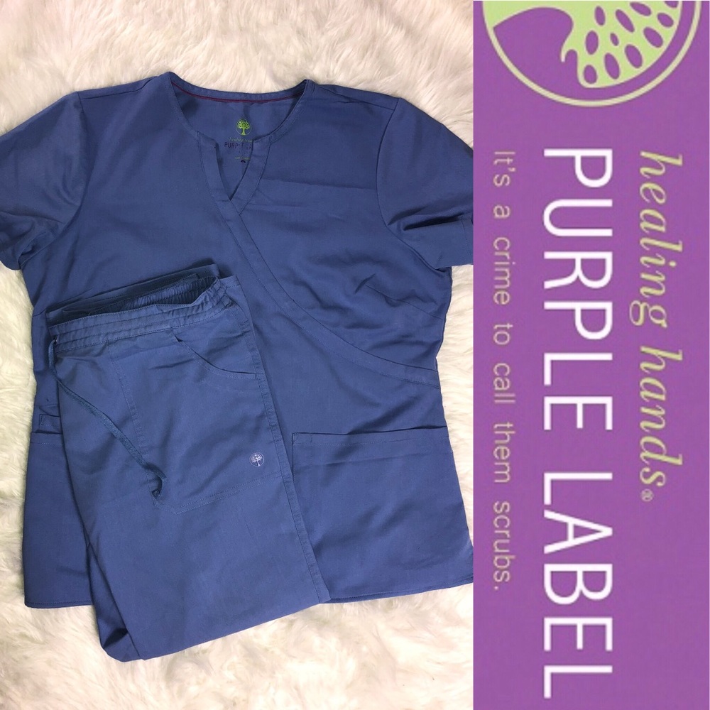 Healing Hands Purple Label Scrub Set